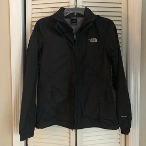 Black North Face Rain Jacket